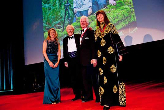 The Explorers Club awards Pat and Rosemarie Keough with the Sweeney Medal, March 2014